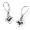 Alcazar Blanc Heart Leverback Earrings -Brighton Store alcazar blanc heart leverback earrings silver white 0