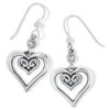 Alcazar Duet Heart French Wire Earrings -Brighton Store alcazar duet heart french wire earrings silver 0 34295fbb 0eaa 48aa a245 8caf5fed12d4