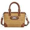 Alessa Straw Satchel -Brighton Store alessa straw satchel natural bourbon 0