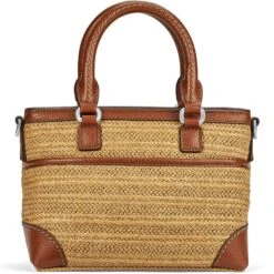 Alessa Straw Satchel -Brighton Store alessa straw satchel natural bourbon 2