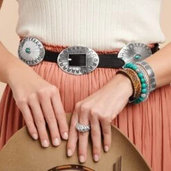 Blackbird Concho Belt 13 Blackbird Concho Belt -Brighton Store blackbird concho belt black turquoise 4