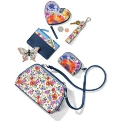 Blossom Hill Butterfly Card Coin Case -Brighton Store blossom hill butterfly card coin case multi 2