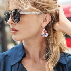 Blossom Hill Rouge Post Drop Earrings -Brighton Store blossom hill rouge post drop earrings red multi 4