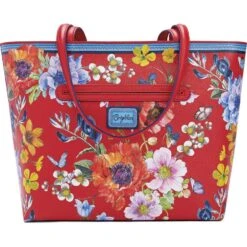 Blossom Hill Rouge Scarlet Tote -Brighton Store blossom hill rouge scarlet tote poppy 2
