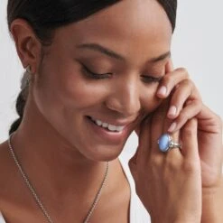 Blue Moon Ring -Brighton Store blue moon ring silver blue 3