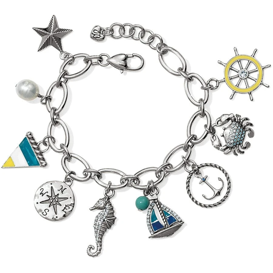 Blue Water Charm Bracelet 3 Blue Water Charm Bracelet
