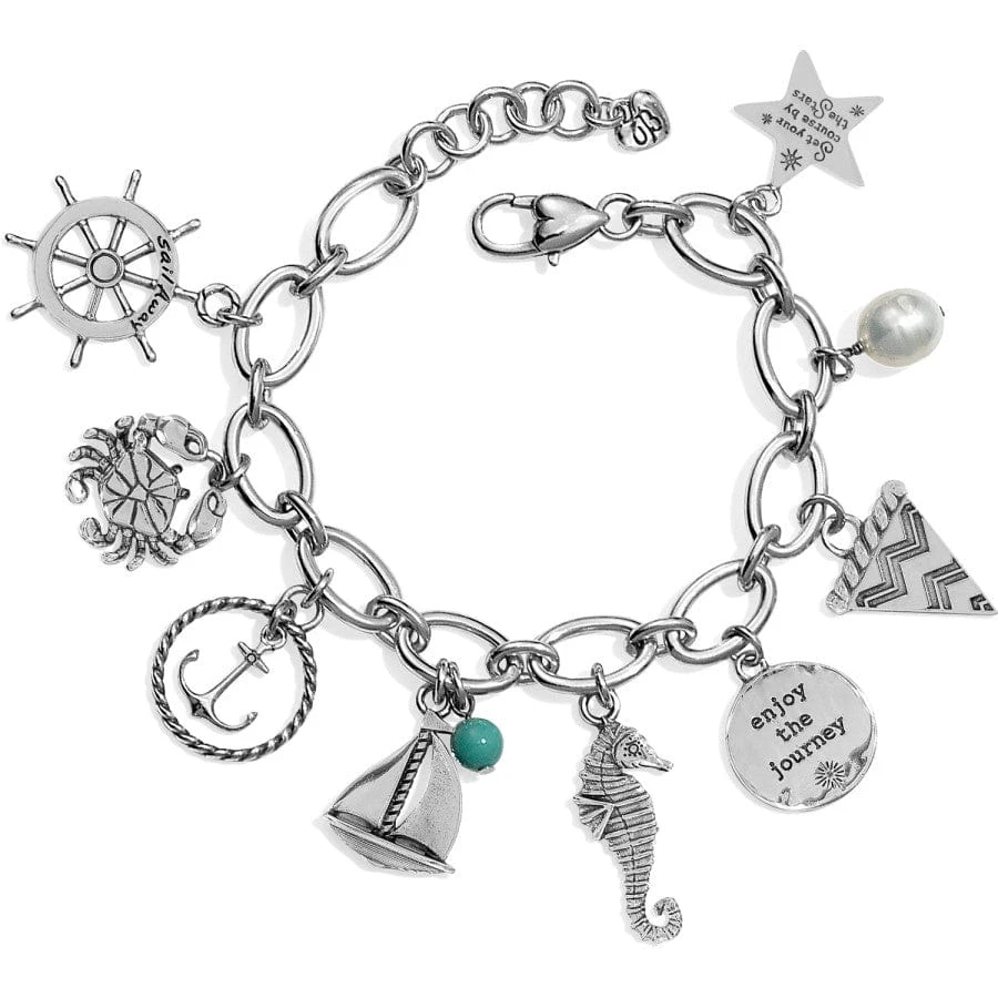 Blue Water Charm Bracelet 4 Blue Water Charm Bracelet - Image 2