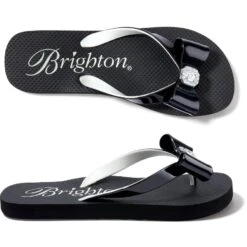Bopeep Flip Flops -Brighton Store bopeep flip flops black white 3