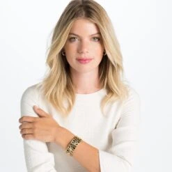 Christo Moscow Narrow Cuff Bracelet Set -Brighton Store christo moscow narrow cuff bracelet set gold black 3 37f1f362 325d 4547 91d9 3a6146741b36