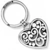 Contempo Heart Key Fob -Brighton Store contempo heart key fob silver 0 4090bb4a f6fd 4e94 91a3 1163a18e626d