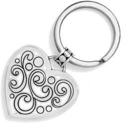 Contempo Heart Key Fob -Brighton Store contempo heart key fob silver 1 1222e3e6 643c 472a a684 01932078ce95