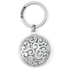 Contempo Medallion Key Fob -Brighton Store contempo medallion key fob silver 0