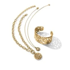 Contempo Medallion Petite Necklace -Brighton Store contempo medallion petite necklace gold 3
