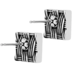 Crystal Rocks Post Earrings -Brighton Store crystal rocks post earrings silver metallic 2