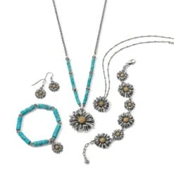 Daisy Dee Turquoise Necklace -Brighton Store daisy dee turquoise necklace silver turquoise 4