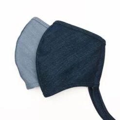 Denim Face Mask (2 Pack) -Brighton Store denim face mask 2 pack blue 0