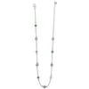 Elora Gems Drops Short Necklace -Brighton Store elora gems drops short necklace silver multi 1