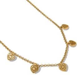 Esprit Heart Station Necklace -Brighton Store esprit heart station necklace gold 2