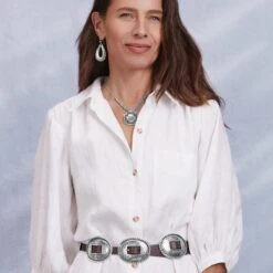 Fandango Concho Belt -Brighton Store fandango concho belt brown 5