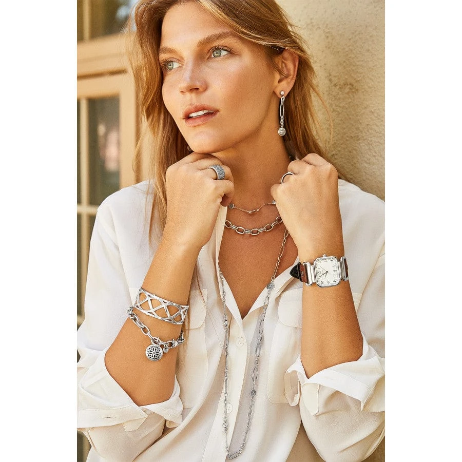 Ferrara Link Post Earrings 4 Ferrara Link Post Earrings - Image 2