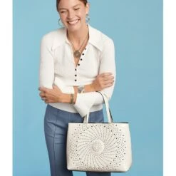 Fiora Large Tote -Brighton Store fiora large tote white 3