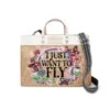 Fly Away East West Burlap Tote -Brighton Store fly away east west burlap tote multi 0