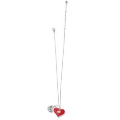Forever Be Loved Necklace -Brighton Store forever be loved necklace silver red 2