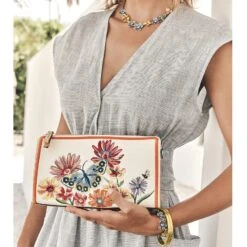 French Garden Embroidered Pouch -Brighton Store french garden embroidered pouch multi 3 a96e0eba 37ab 4e4c 832f ddb57b449492