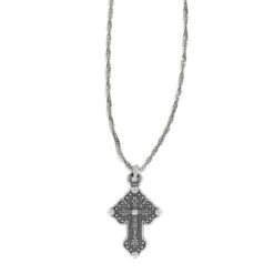 Greek Petite Cross Necklace -Brighton Store greek petite cross necklace silver gold 1 29845404 c5a2 4a1c 8767 cf0be0e30047