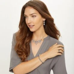 Halo Burst Hinged Bangle -Brighton Store halo burst hinged bangle silver tanzanite 2 f647badf dff6 407a 9f99 5dd24503f295