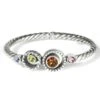 Halo Gems Hinged Bangle 2 Halo Gems Hinged Bangle -Brighton Store halo gems hinged bangle silver multi 0