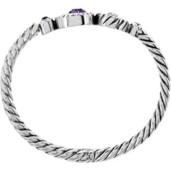 Halo Hinged Bangle -Brighton Store halo hinged bangle silver tanzanite 3 5b3958fb eefa 4ee0 82d1 95ed67d23920