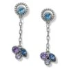 Halo Radiance Post Drop Earrings -Brighton Store halo radiance post drop earrings silver tanzanite 0 6921efbc b2e9 49e9 b001 0a1ec3d2746c