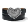 Heart Of Silver Belt -Brighton Store heart of silver belt black 0