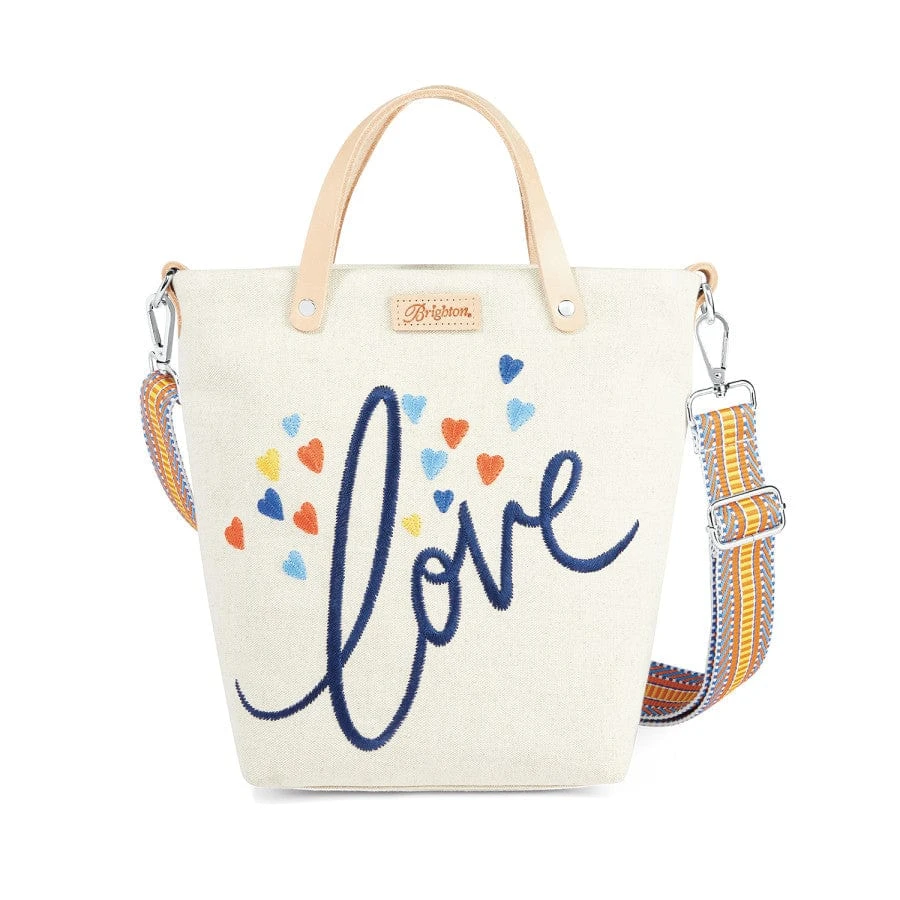 Heartful Embroidered Medium Messenger Bag 3 Heartful Embroidered Medium Messenger Bag