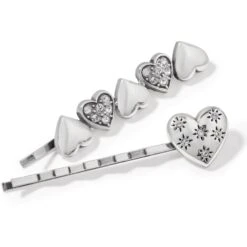 Hearts Ablaze Bobby Pins -Brighton Store hearts ablaze bobby pins silver 2