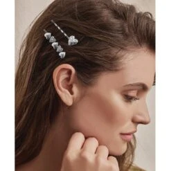 Hearts Ablaze Bobby Pins -Brighton Store hearts ablaze bobby pins silver 3