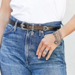 Hearts Reversible Belt -Brighton Store hearts reversible belt black chocolate 4