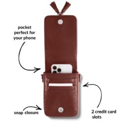 Ilia Mini Flap Cross Body Bag -Brighton Store ilia mini flap cross body bag garnet 1