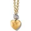 Inner Circle Heart Toggle Necklace -Brighton Store inner circle heart toggle necklace silver gold 0