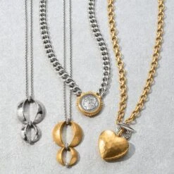 Inner Circle Heart Toggle Necklace -Brighton Store inner circle heart toggle necklace silver gold 2
