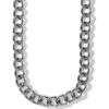 Interlok Chain Collar Necklace 1 Interlok Chain Collar Necklace -Brighton Store interlok chain collar necklace silver 0