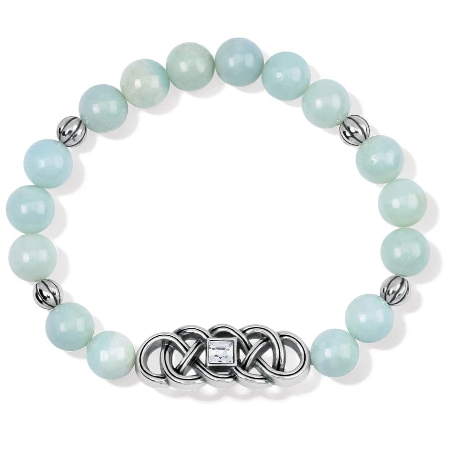 Interlok Lustre Amazonite Stretch Bracelet 3 Interlok Lustre Amazonite Stretch Bracelet
