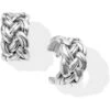 Interlok Woven Hoop Earrings -Brighton Store interlok woven hoop earrings silver 0 b0bdd851 1c60 49b0 9361 0f4618016b63