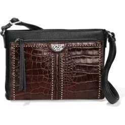 Jagger Cross Body Organizer -Brighton Store jagger cross body organizer black chocolate croco 0