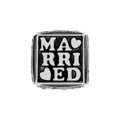 Just Married Cube Bead -Brighton Store just married cube bead silver 3 b72ed13b 579a 44ca b0e1 b7eba615bb2a