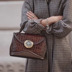 Klara Medium Satchel -Brighton Store klara medium satchel chocolate 3 a55cda83 6aab 4e41 bcf5 eb97dd20d8b9