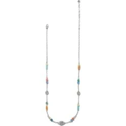 La Farfalla Long Necklace -Brighton Store la farfalla long necklace silver multi 2