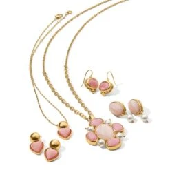 Loving Heart Necklace -Brighton Store loving heart necklace gold pink 3