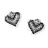 Luna Heart Mini Post Earrings -Brighton Store luna heart mini post earrings silver 0 8bdd5b01 b1ea 4a4c 85d2 e744eaa070bc
